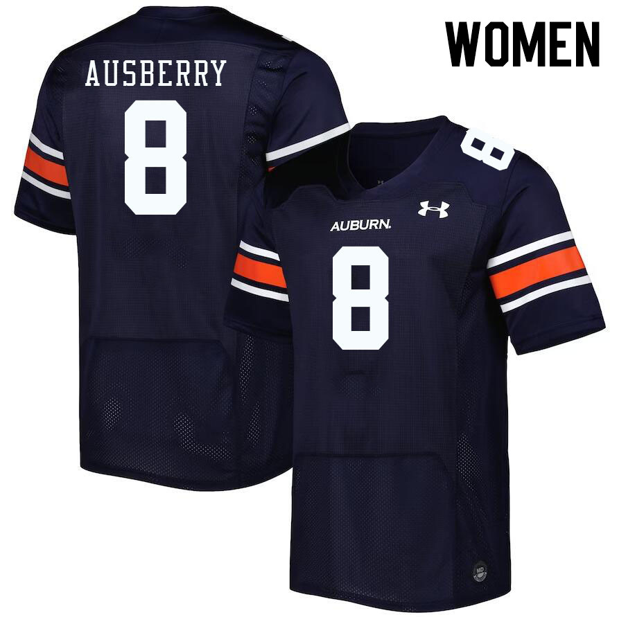 Women's Auburn Tigers #8 Austin Ausberry Navy 2023 College Stitched Football Jersey